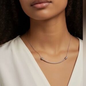 Sskeo Handmade Silver Tone Necklace ~ NIB